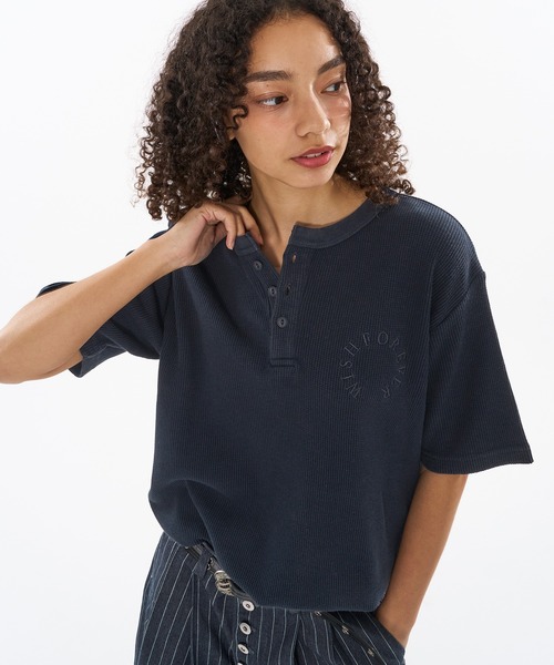 tシャツ HENRY NECK THERMAL TOP：カットソー レディース HENRY NECK THERMAL TOP：カットソー（Tシャツ／カットソー