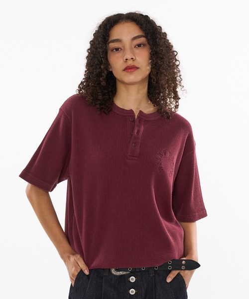 セール】DRAW CODE HENRY NECK THERMAL T-SHIRT / ドローコード