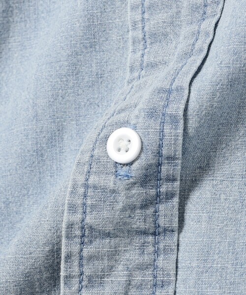 B:MING by BEAMS（ビーミングバイビームス）の「ユーズド加工 シャンブレー シャツ（シャツ/ブラウス・メンズ・ブラック/インディゴブルー・S/M/L/XL）」の13枚目の写真