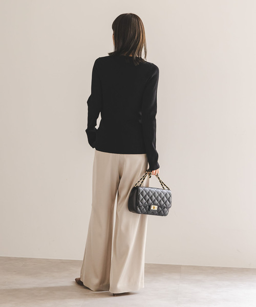 WEB限定追加》レースアップリブニット（ニット/セーター）｜NOBLE