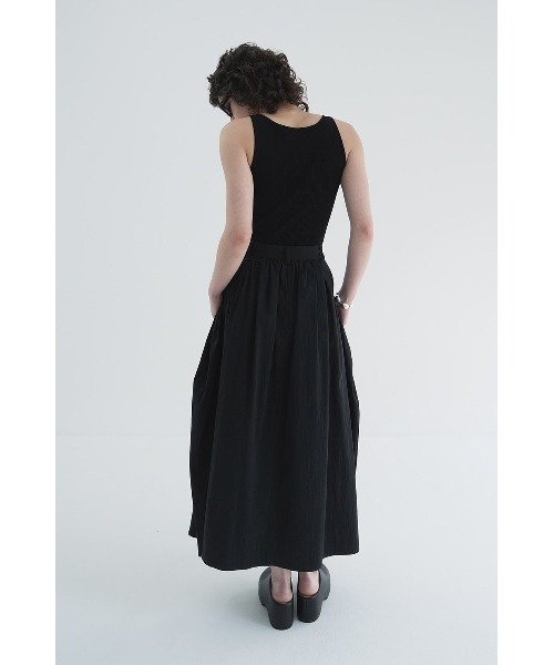 CLANE（クラネ）の「CLANE BOAT NECK RIB KNIT TANK TOP 18106-2242 