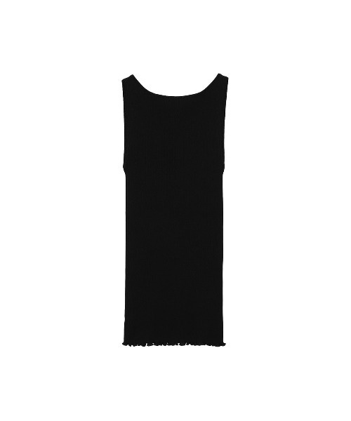 CLANE（クラネ）の「CLANE BOAT NECK RIB KNIT TANK TOP 18106-2242