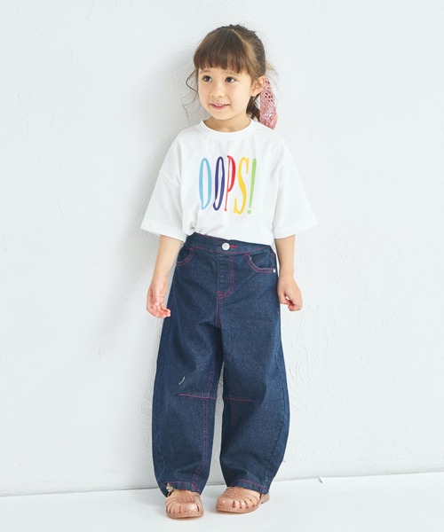 pairmanon(ペアマノン)の「カラフル BIG ロゴTシャツ(Tシャツ/カットソー・キッズ・ホワイト/ライトブルー/チャコールグレー・100/110/120/130/140/150/90)」の7枚目の写真
