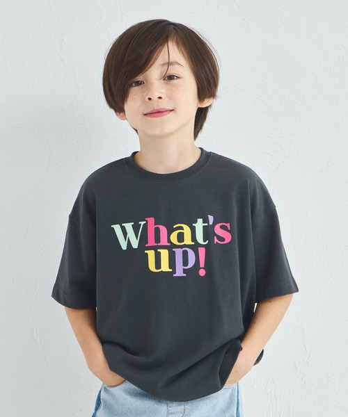 pairmanon(ペアマノン)の「カラフル BIG ロゴTシャツ(Tシャツ/カットソー・キッズ・ホワイト/ライトブルー/チャコールグレー・100/110/120/130/140/150/90)」の21枚目の写真