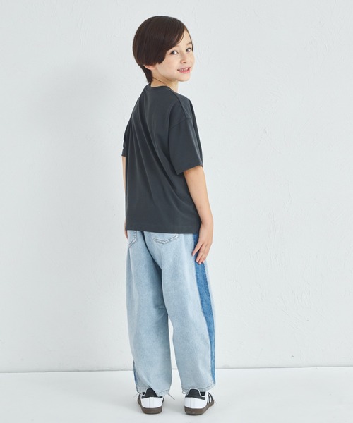 pairmanon(ペアマノン)の「カラフル BIG ロゴTシャツ(Tシャツ/カットソー・キッズ・ホワイト/ライトブルー/チャコールグレー・100/110/120/130/140/150/90)」の22枚目の写真