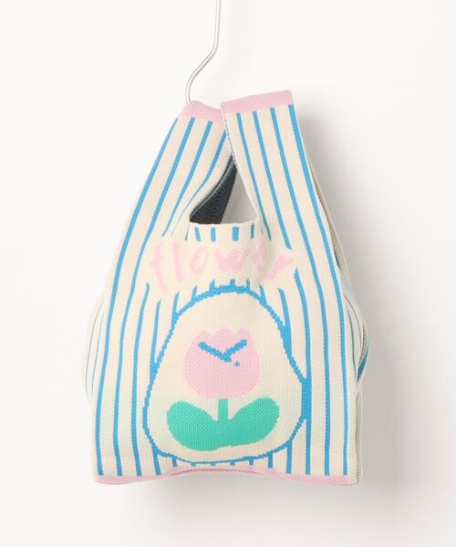 tone(トーン)の「【88eighty-eight】チューリップストライプミニニットハンドバッグ【import】(MA)(ハンドバッグ・レディース・ベージュ・FREE)」の9枚目の写真