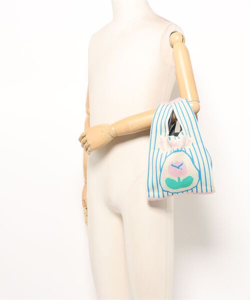 tone(トーン)の「【88eighty-eight】チューリップストライプミニニットハンドバッグ【import】(MA)(ハンドバッグ・レディース・ベージュ・FREE)」の12枚目の写真