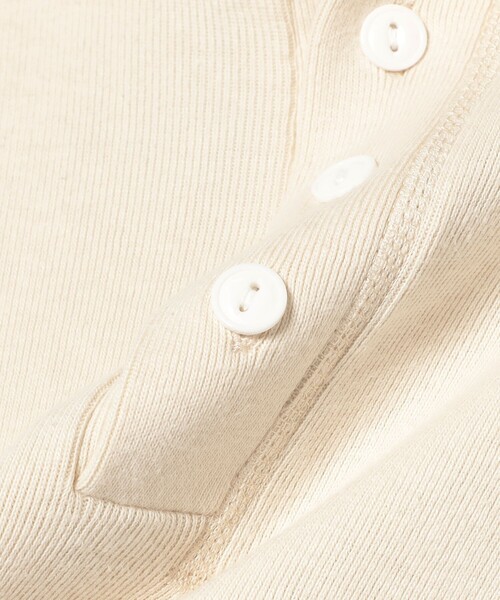 maturely(マチュアリー)の「【別注】Healthknit × maturely / フーデッド ヘンリー ロングスリーブ(Tシャツ/カットソー・レディース・その他/ブラック/ナチュラル・ONE SIZE)」の15枚目の写真