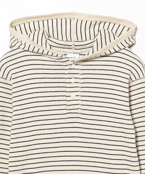 maturely(マチュアリー)の「【別注】Healthknit × maturely / フーデッド ヘンリー ロングスリーブ(Tシャツ/カットソー・レディース・その他/ブラック/ナチュラル・ONE SIZE)」の20枚目の写真