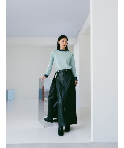 sahara（サハラ）の「Reversible Turtle Neck Top/リバーシブルタートルネックトップ（ニット/セーター・レディース・ブラック/ライラック/ミント/ホワイト・FREE）」の19枚目の写真