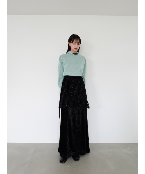 sahara（サハラ）の「Reversible Turtle Neck Top/リバーシブルタートルネックトップ（ニット/セーター・レディース・ブラック/ライラック/ミント/ホワイト・FREE）」の21枚目の写真