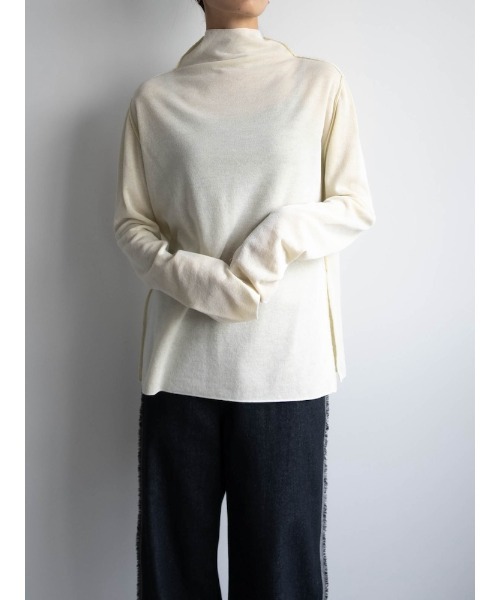 sahara（サハラ）の「Reversible Turtle Neck Top/リバーシブルタートルネックトップ（ニット/セーター・レディース・ブラック/ライラック/ミント/ホワイト・FREE）」の12枚目の写真