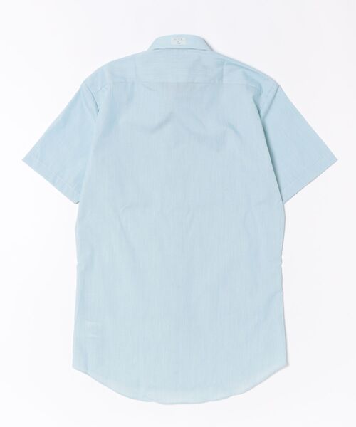 TOKYO SHIRTS(トウキョウシャツ)の「【吸水速乾】 形態安定ノンアイロン ボタンダウン 半袖ビジネスワイシャツ(ビジネスシャツ・メンズ・グリーン・首回り43cm/首回り41cm/首回り39cm/首回り42cm/首回り37cm)」の5枚目の写真