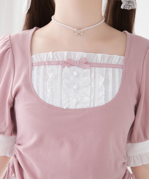 フリルリボンカットソー（Tシャツ/カットソー）｜DearMyLove