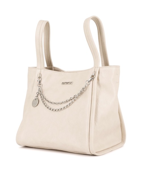 MURUA（ムルーア）の「MURUA(ムルーア)2WAYハンドバッグ MR-B1365 フレームメタル（ハンドバッグ・レディース・ブラウン/ブラック/アイボリー・FREE）」の5枚目の写真