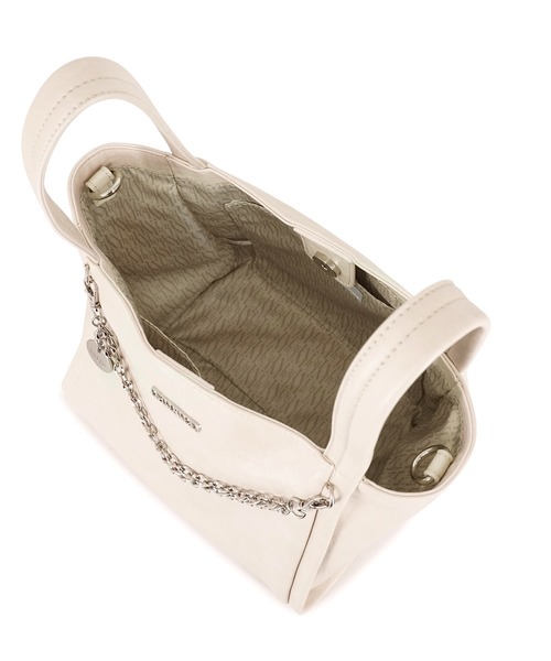 MURUA（ムルーア）の「MURUA(ムルーア)2WAYハンドバッグ MR-B1365 フレームメタル（ハンドバッグ・レディース・ブラウン/ブラック/アイボリー・FREE）」の7枚目の写真