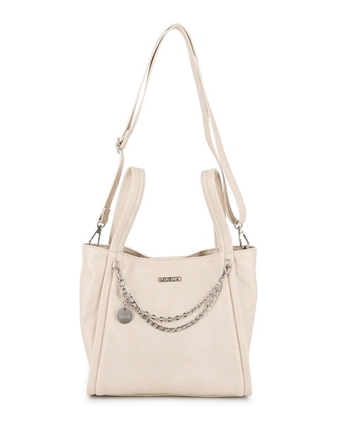 MURUA（ムルーア）の「MURUA(ムルーア)2WAYハンドバッグ MR-B1365 フレームメタル（ハンドバッグ・レディース・ブラウン/ブラック/アイボリー・FREE）」の8枚目の写真