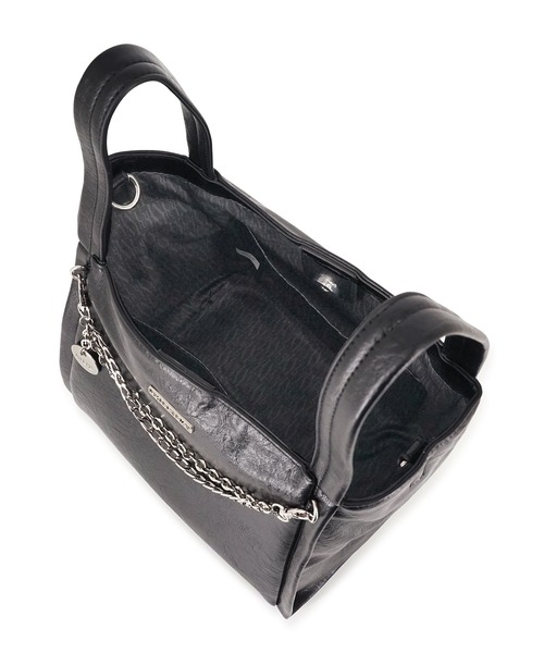 MURUA（ムルーア）の「MURUA(ムルーア)2WAYハンドバッグ MR-B1365 フレームメタル（ハンドバッグ・レディース・ブラウン/ブラック/アイボリー・FREE）」の13枚目の写真