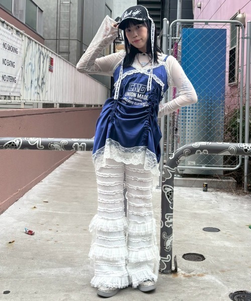 セール】FRILL LACE FLARE パンツ（その他パンツ）｜Candy Stripper