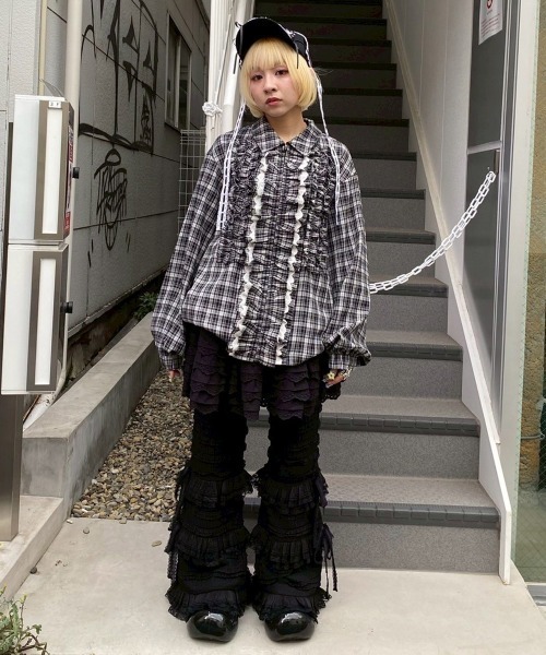 Candy Stripper レースフレアパンツ セール】FRILL LACE FLARE パンツ（その他パンツ）｜Candy Stripper