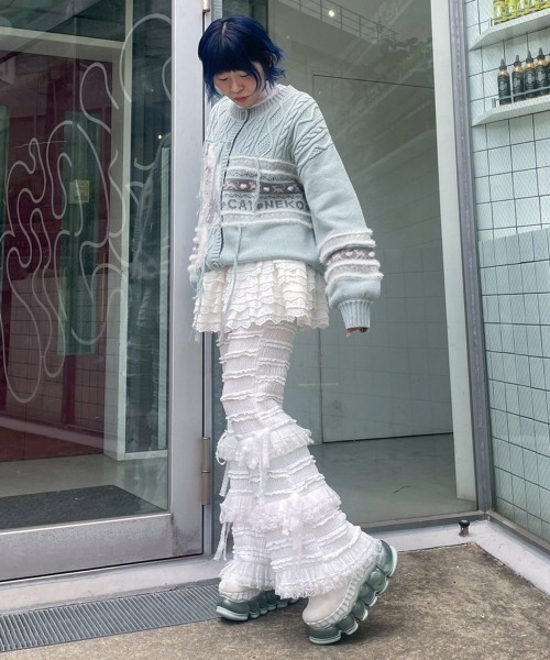 セール】FRILL LACE FLARE パンツ（その他パンツ）｜Candy Stripper