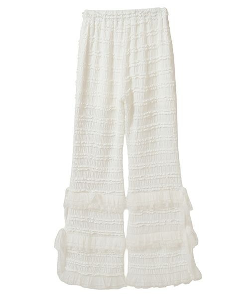 セール】FRILL LACE FLARE パンツ（その他パンツ）｜Candy Stripper