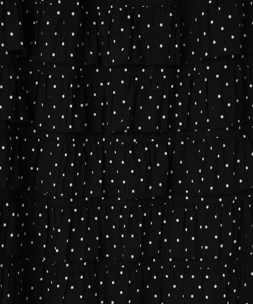 LOWRYS FARM（ローリーズファーム）の「フリルスカート　576726（スカート・レディース・アイボリー/ブラック/チャコールグレー/ドット/ブルー・FREE）」の10枚目の写真