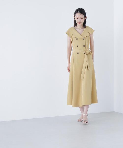 NATURAL BEAUTY BASIC(ナチュラルビューティーベーシック)の「◇トレンチディティールワンピース(ワンピース・レディース・ベージュ/イエロー/ネイビー・SMALL/MEDIUM/P/S)」の11枚目の写真