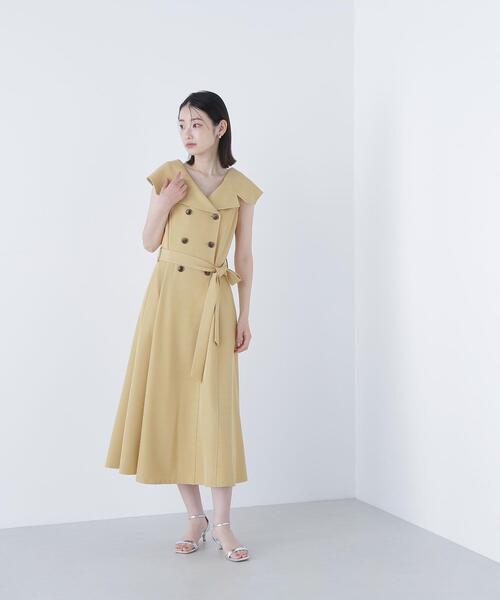 NATURAL BEAUTY BASIC(ナチュラルビューティーベーシック)の「◇トレンチディティールワンピース(ワンピース・レディース・ベージュ/イエロー/ネイビー・SMALL/MEDIUM/P/S)」の15枚目の写真