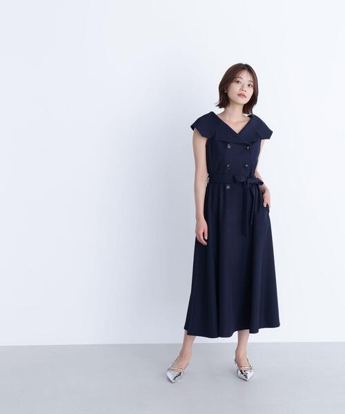NATURAL BEAUTY BASIC(ナチュラルビューティーベーシック)の「◇トレンチディティールワンピース(ワンピース・レディース・ベージュ/イエロー/ネイビー・SMALL/MEDIUM/P/S)」の20枚目の写真