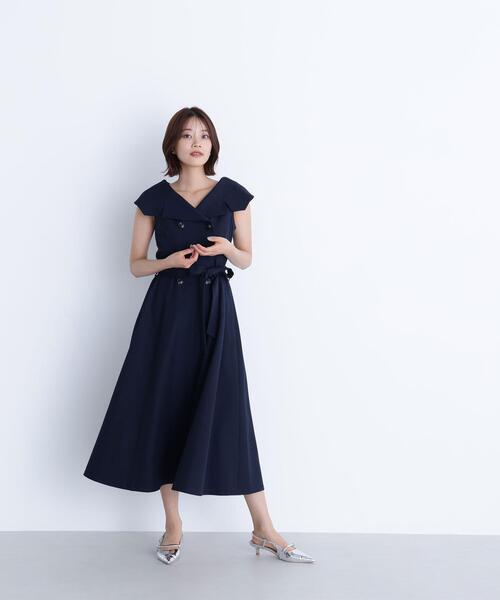 NATURAL BEAUTY BASIC(ナチュラルビューティーベーシック)の「◇トレンチディティールワンピース(ワンピース・レディース・ベージュ/イエロー/ネイビー・SMALL/MEDIUM/P/S)」の22枚目の写真