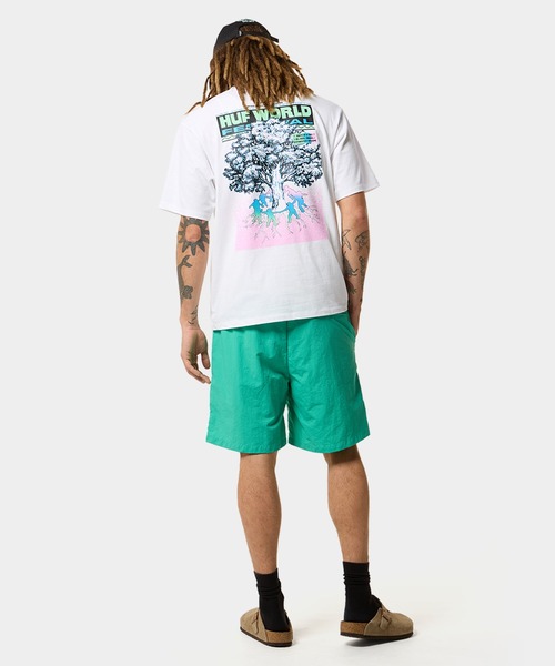 HUF（ハフ）の「WORLD FESTIVAL TEE（Tシャツ/カットソー・メンズ・ホワイト/ブラック・S/M/L/XL/XXL）」の9枚目の写真
