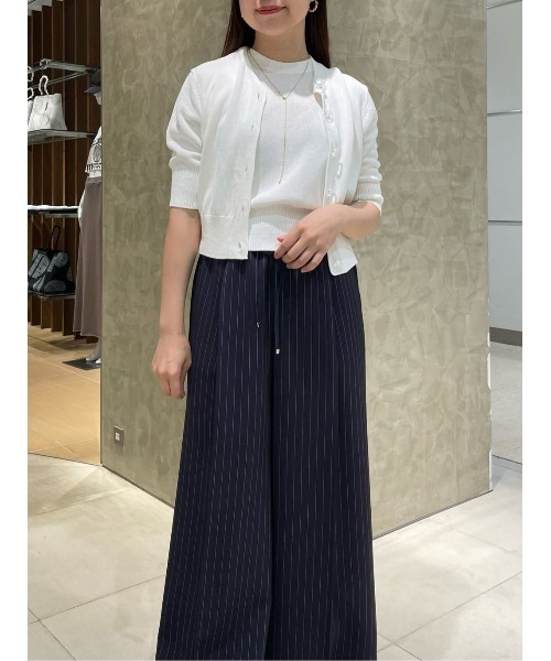 ESTNATION（エストネーション）の「ESTNATION / ペーパーヤーン クルーカーディガン（カーディガン/ボレロ・レディース・オフホワイト/ネイビー/ピンク・FREE）」の11枚目の写真