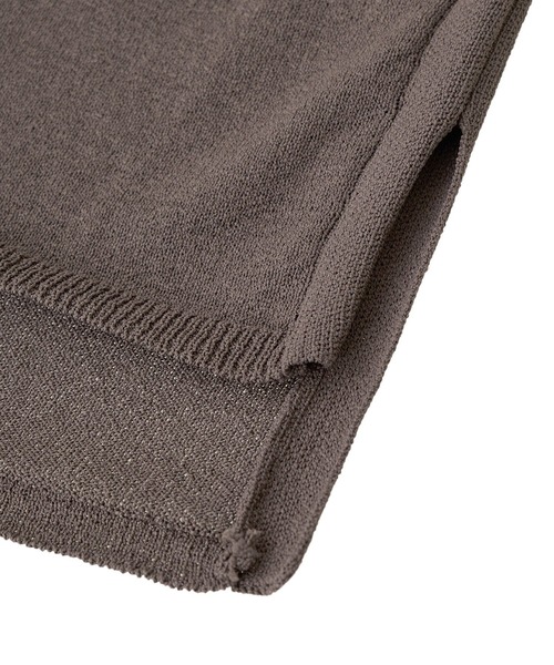 Petit fleur（プチフルール）の「・Petit Fleur ノースリリネンライクニット（タンクトップ・レディース・ライトベージュ/カーキ/ボルドー/チャコールグレー・FREE）」の15枚目の写真