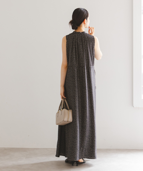 Noble(ノーブル)の「《WEB+一部店舗限定/追加》ドットサッカードロストワンピース3(ワンピース・レディース・ブラック・FREE)」の13枚目の写真