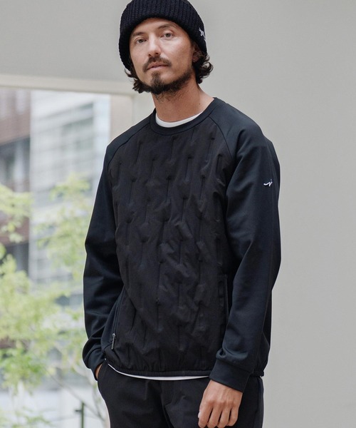 CALL&RESPONSE（コールアンドレスポンス）の「mlt5305-切り替え中綿入りPO-裏起毛 プルオーバー（Tシャツ/カットソー・メンズ・ベージュ/ブラック・2/4/5）」の5枚目の写真