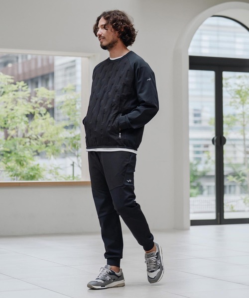 CALL&RESPONSE（コールアンドレスポンス）の「mlt5305-切り替え中綿入りPO-裏起毛 プルオーバー（Tシャツ/カットソー・メンズ・ベージュ/ブラック・2/4/5）」の6枚目の写真