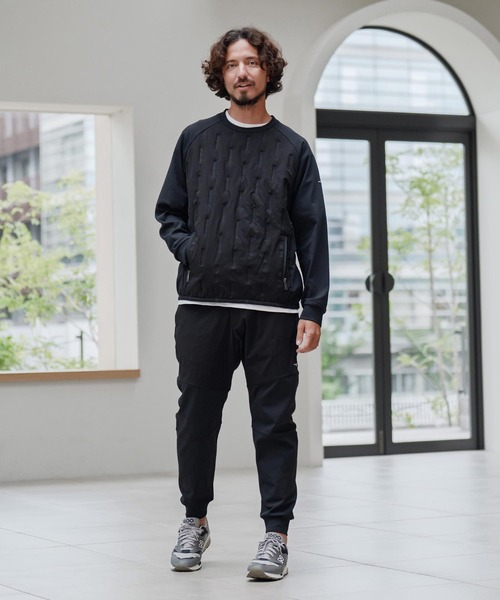 CALL&RESPONSE（コールアンドレスポンス）の「mlt5305-切り替え中綿入りPO-裏起毛 プルオーバー（Tシャツ/カットソー・メンズ・ベージュ/ブラック・2/4/5）」の7枚目の写真