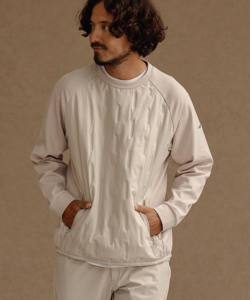 CALL&RESPONSE（コールアンドレスポンス）の「mlt5305-切り替え中綿入りPO-裏起毛 プルオーバー（Tシャツ/カットソー・メンズ・ベージュ/ブラック・2/4/5）」の8枚目の写真