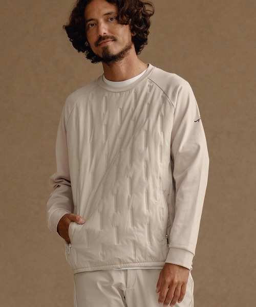 CALL&RESPONSE（コールアンドレスポンス）の「mlt5305-切り替え中綿入りPO-裏起毛 プルオーバー（Tシャツ/カットソー・メンズ・ベージュ/ブラック・2/4/5）」の9枚目の写真