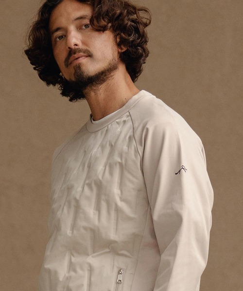 CALL&RESPONSE（コールアンドレスポンス）の「mlt5305-切り替え中綿入りPO-裏起毛 プルオーバー（Tシャツ/カットソー・メンズ・ベージュ/ブラック・2/4/5）」の10枚目の写真