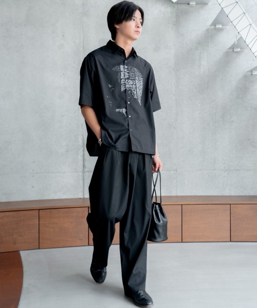 SINSS(シンス)の「Gurkha stripe slacks / グルカストライプスラックス(スラックス・メンズ・ブラック/チャコール・SMALL/MEDIUM/LARGE)」の10枚目の写真