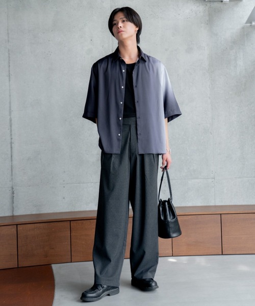 SINSS(シンス)の「Gurkha stripe slacks / グルカストライプスラックス(スラックス・メンズ・ブラック/チャコール・SMALL/MEDIUM/LARGE)」の14枚目の写真