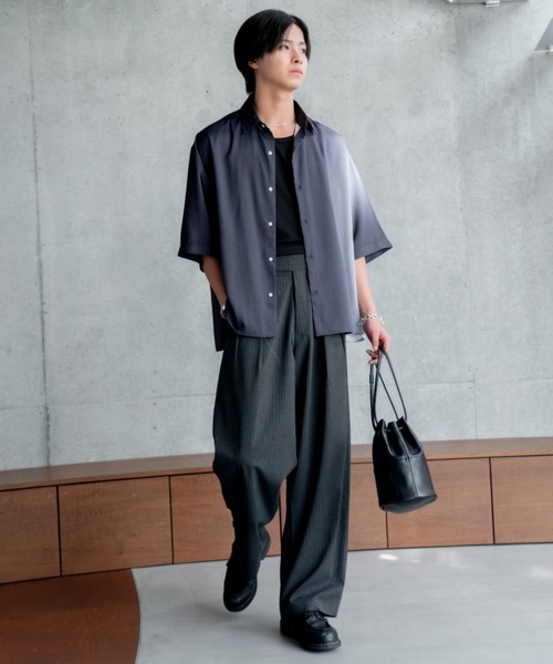 SINSS(シンス)の「Gurkha stripe slacks / グルカストライプスラックス(スラックス・メンズ・ブラック/チャコール・SMALL/MEDIUM/LARGE)」の15枚目の写真
