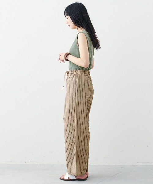 MEDE19F（メデジュウキュウ）の「ＢＲＡＮＤ　ＮＥＷ　ＭＩＸ　ＳＴＹＬＥ　シアーベロアの２ーＷＡＹノースリーブトップス（タンクトップ・レディース・グレー/アイボリー/グリーン・3L/LL/L/M/S）」の8枚目の写真