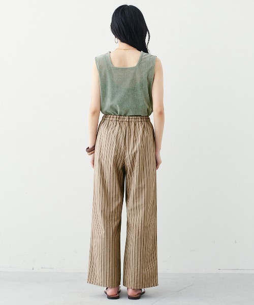 MEDE19F（メデジュウキュウ）の「ＢＲＡＮＤ　ＮＥＷ　ＭＩＸ　ＳＴＹＬＥ　シアーベロアの２ーＷＡＹノースリーブトップス（タンクトップ・レディース・グレー/アイボリー/グリーン・3L/LL/L/M/S）」の9枚目の写真