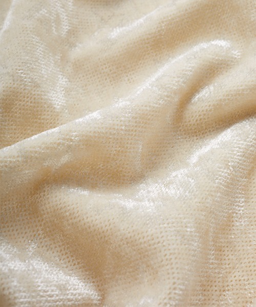 MEDE19F（メデジュウキュウ）の「ＢＲＡＮＤ　ＮＥＷ　ＭＩＸ　ＳＴＹＬＥ　シアーベロアの２ーＷＡＹノースリーブトップス（タンクトップ・レディース・グレー/アイボリー/グリーン・3L/LL/L/M/S）」の4枚目の写真