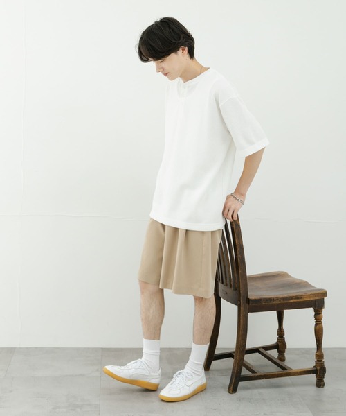 SENSE OF PLACE by URBAN RESEARCH（センスオブプレイスバイアーバンリサーチ）の「ヘンリーネックカノコプルオーバー（Tシャツ/カットソー・メンズ・ブラック/ホワイト/グレー・MEDIUM/LARGE）」の7枚目の写真