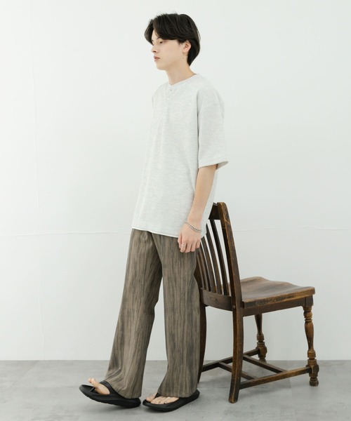 SENSE OF PLACE by URBAN RESEARCH（センスオブプレイスバイアーバンリサーチ）の「ヘンリーネックカノコプルオーバー（Tシャツ/カットソー・メンズ・ブラック/ホワイト/グレー・MEDIUM/LARGE）」の20枚目の写真