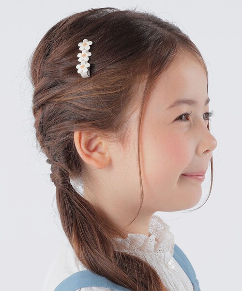 SHIPS（シップス）の「SHIPS KIDS: フラワー ヘアピン（ヘアピン・キッズ・ブラウン系その他/イエロー系その他/オレンジ系その他/ホワイト系その他・ONE SIZE）」の5枚目の写真